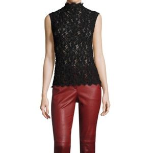 Helmut Lang Black Lace Shell Top